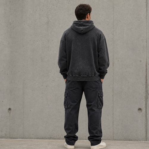 Palmex Essentials Oversize Washed Hoodie
