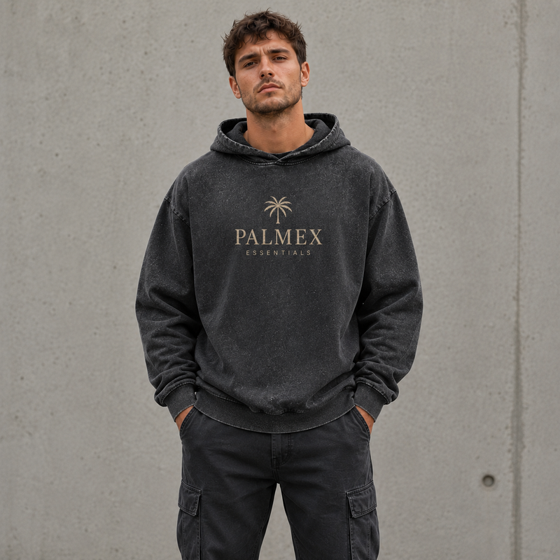 Palmex Essentials Oversize Washed Hoodie