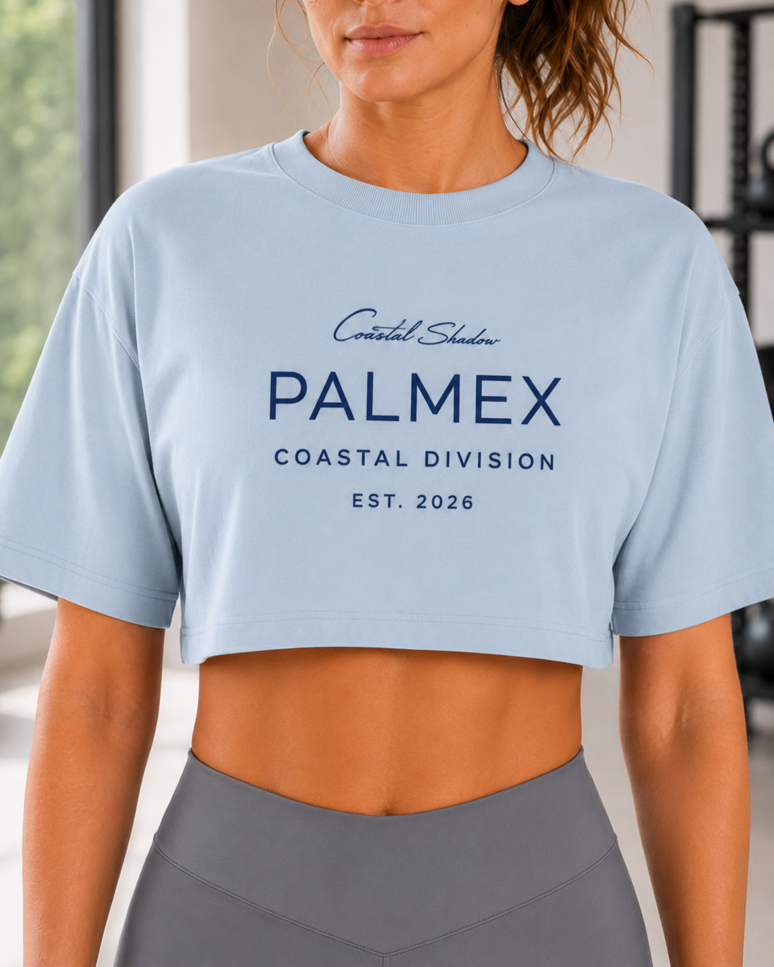 Palmex Coastal Shadow Oversize Crop Top