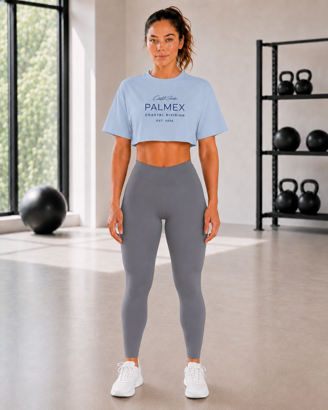 Palmex Coastal Shadow Oversize Crop Top