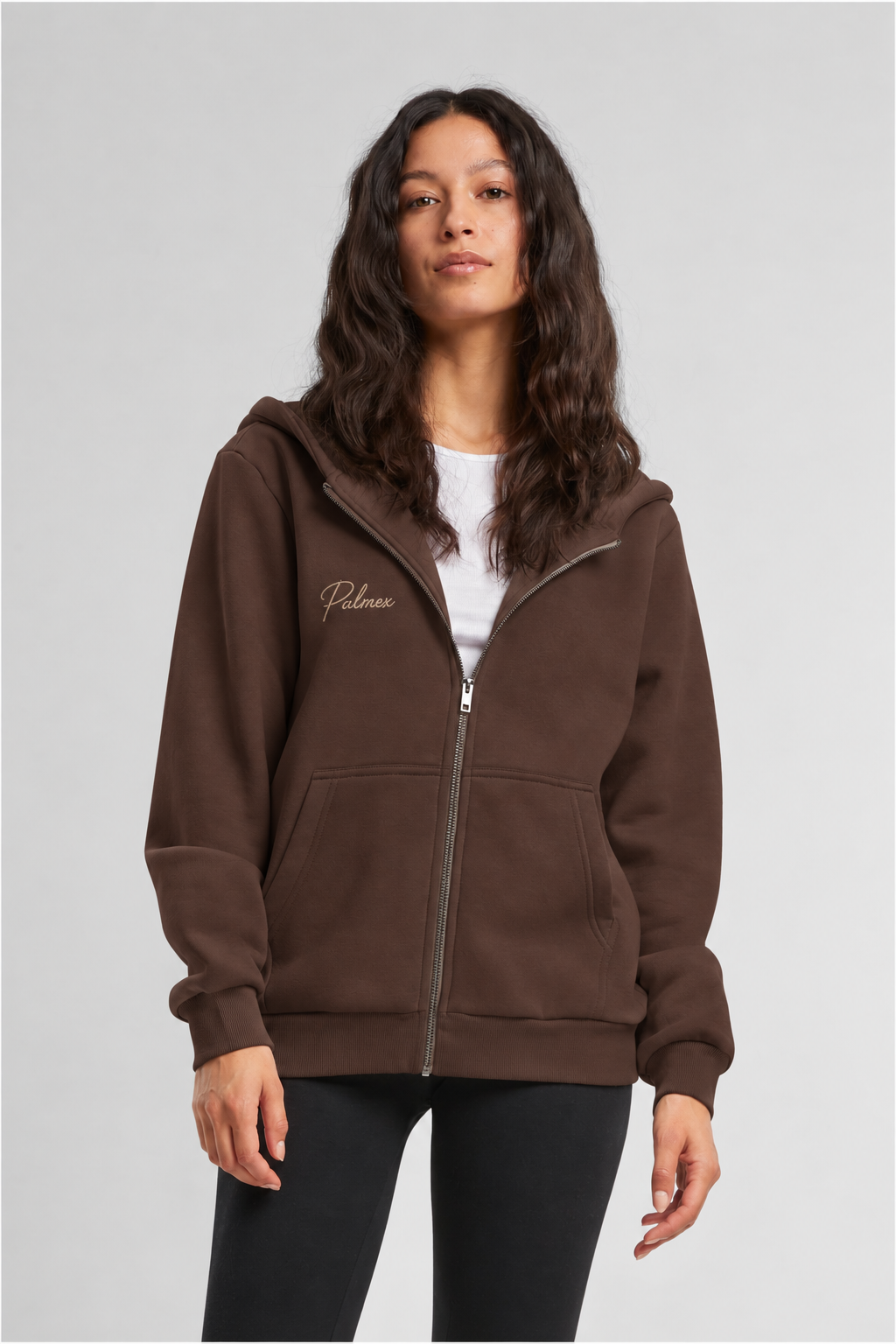 Ladies Fluffy Zip Hoodie