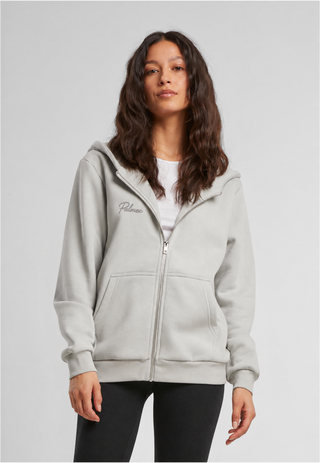Ladies Fluffy Zip Hoodie