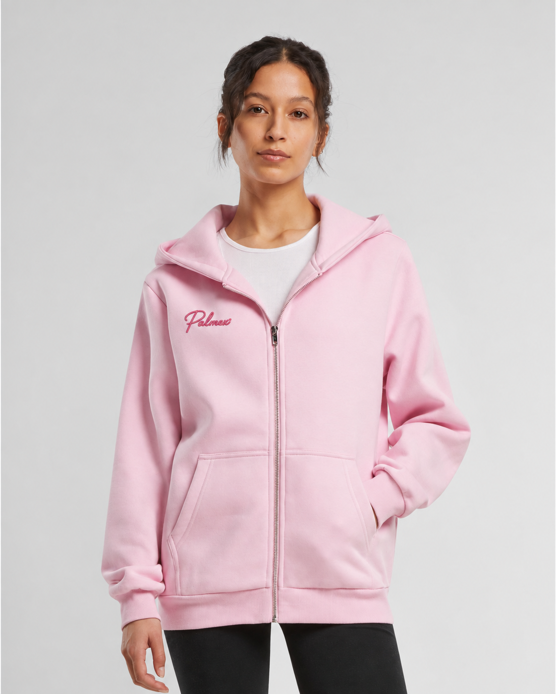 Ladies Fluffy Zip Hoodie