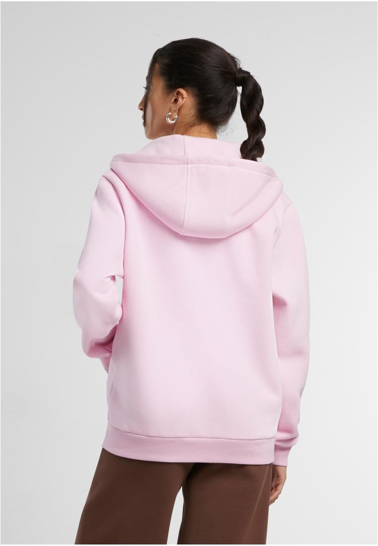 Ladies Fluffy Zip Hoodie