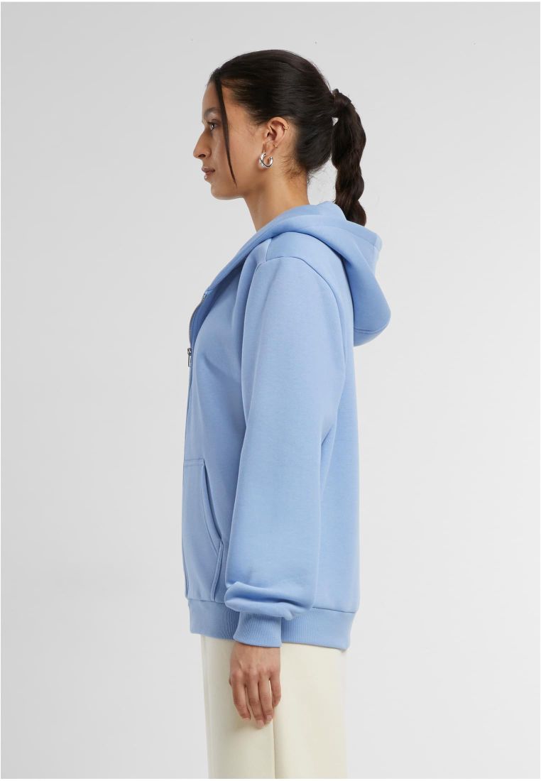 Ladies Fluffy Zip Hoodie