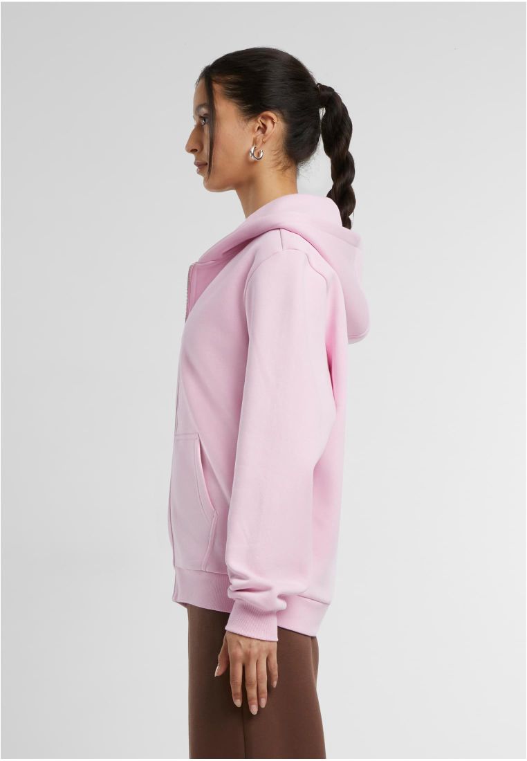 Ladies Fluffy Zip Hoodie