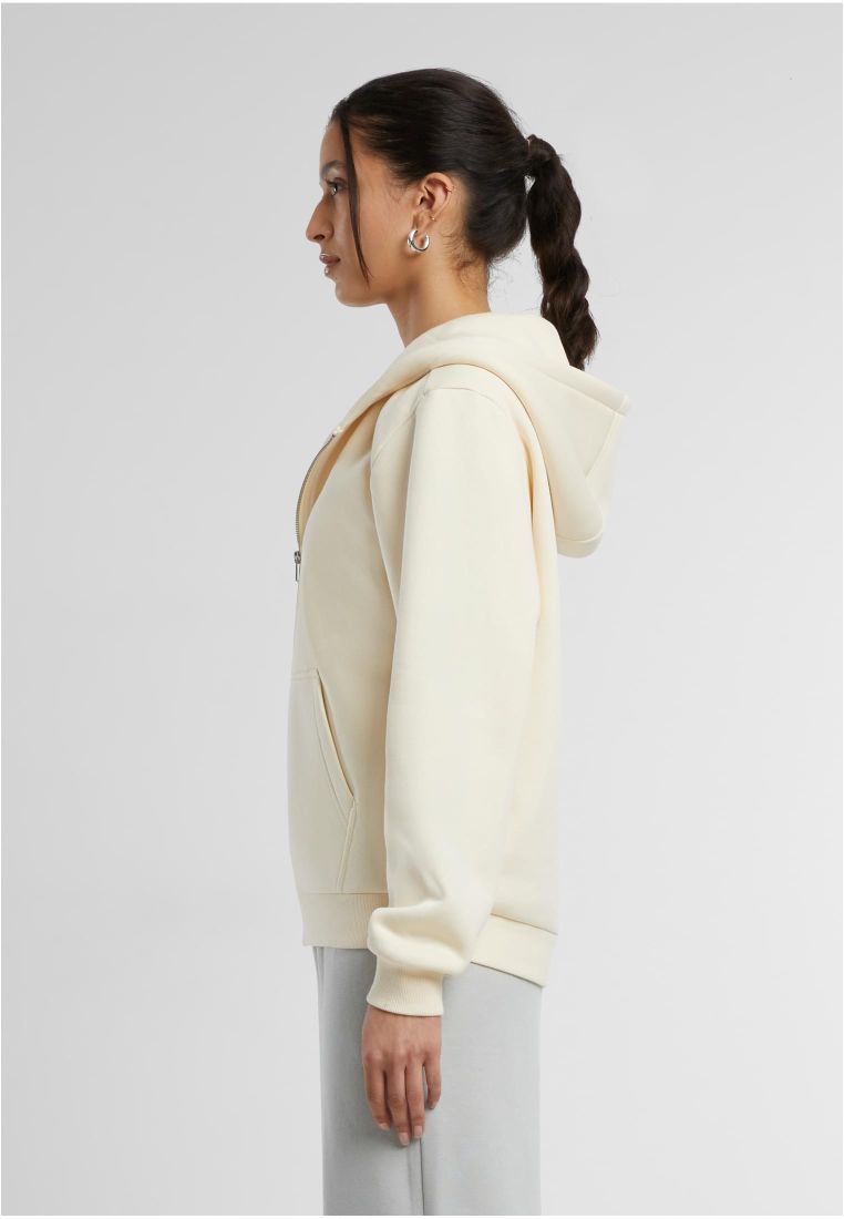 Ladies Fluffy Zip Hoodie